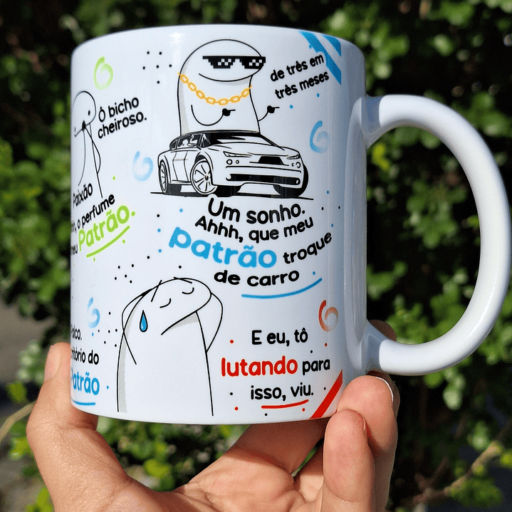 Arte Caneca Flork Homem com H meu Patrão Arquivo em Jpg  4