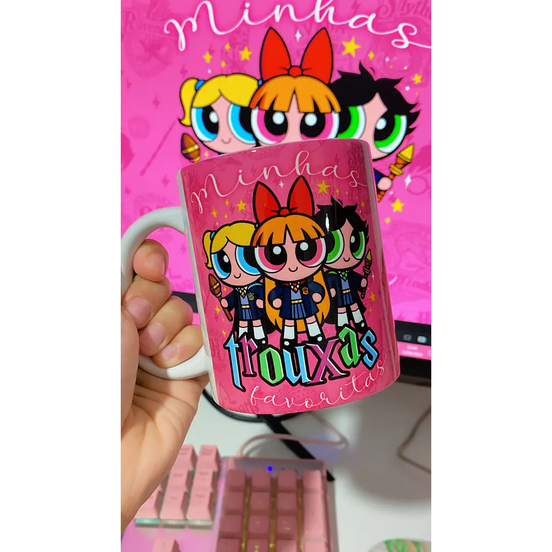 3 Artes Caneca Meninas Super Poderosas Trouxas Favoritas em Arquivo em Jpg 1
