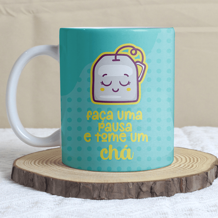 3 Artes Caneca Pausa Café e Chocolate em Arquivo Editável 3