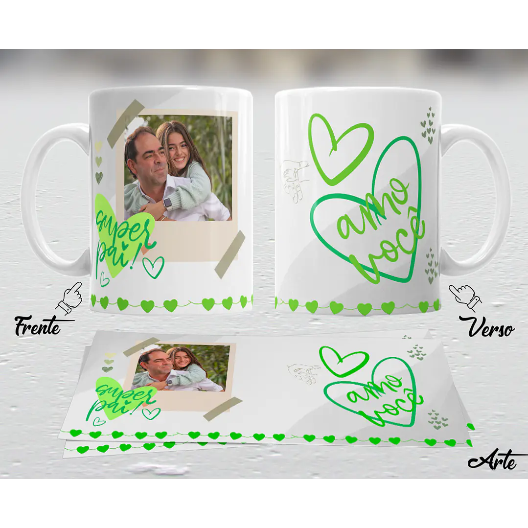 10 Artes para Caneca Dia dos Pais em Arquivo Editável 9