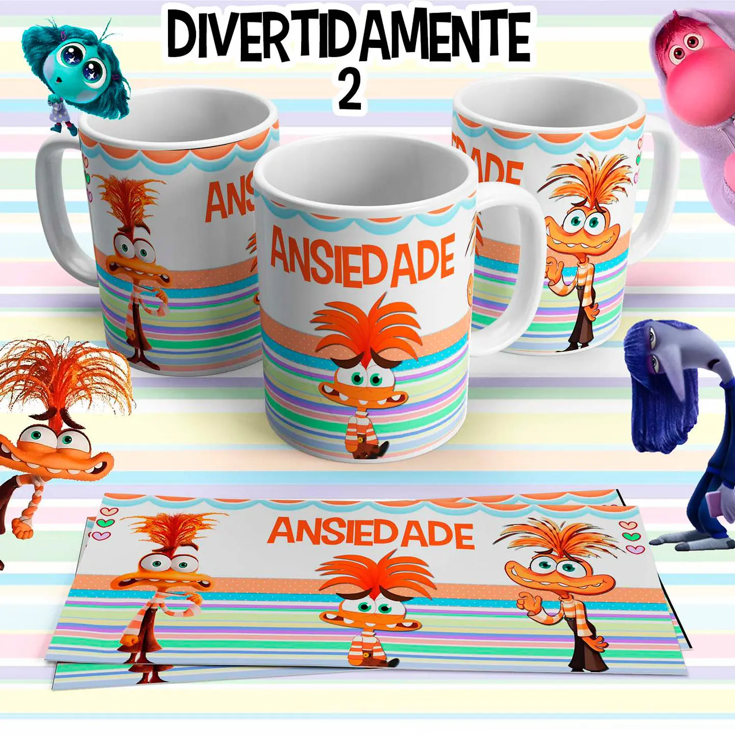 10 Artes para Caneca Divertidamente 2 em Arquivo Editável 4