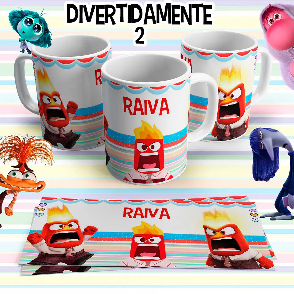 10 Artes para Caneca Divertidamente 2 em Arquivo Editável 9