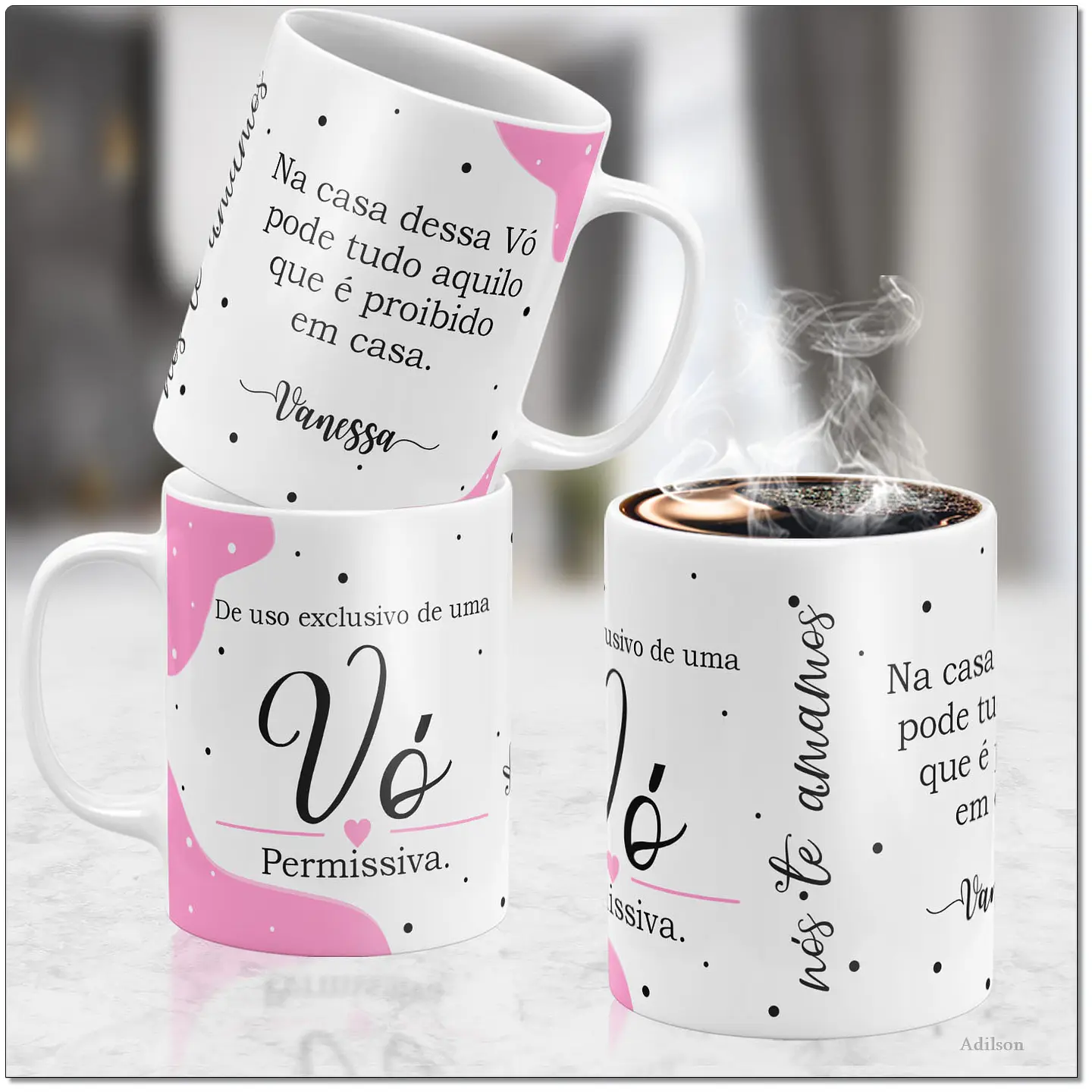14 Artes para Caneca Dia dos Avós Tipos de Avós Arquivo Editável  2