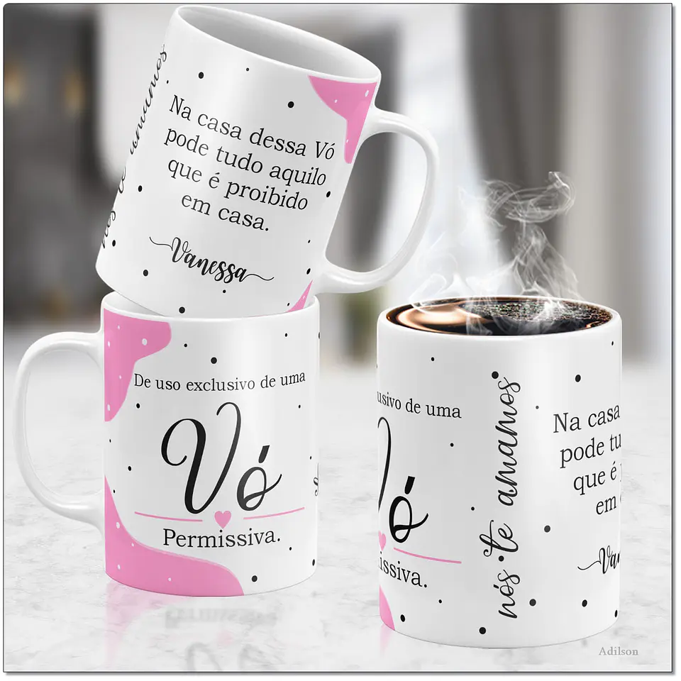 14 Artes para Caneca Dia dos Avós Tipos de Avós Arquivo Editável  2