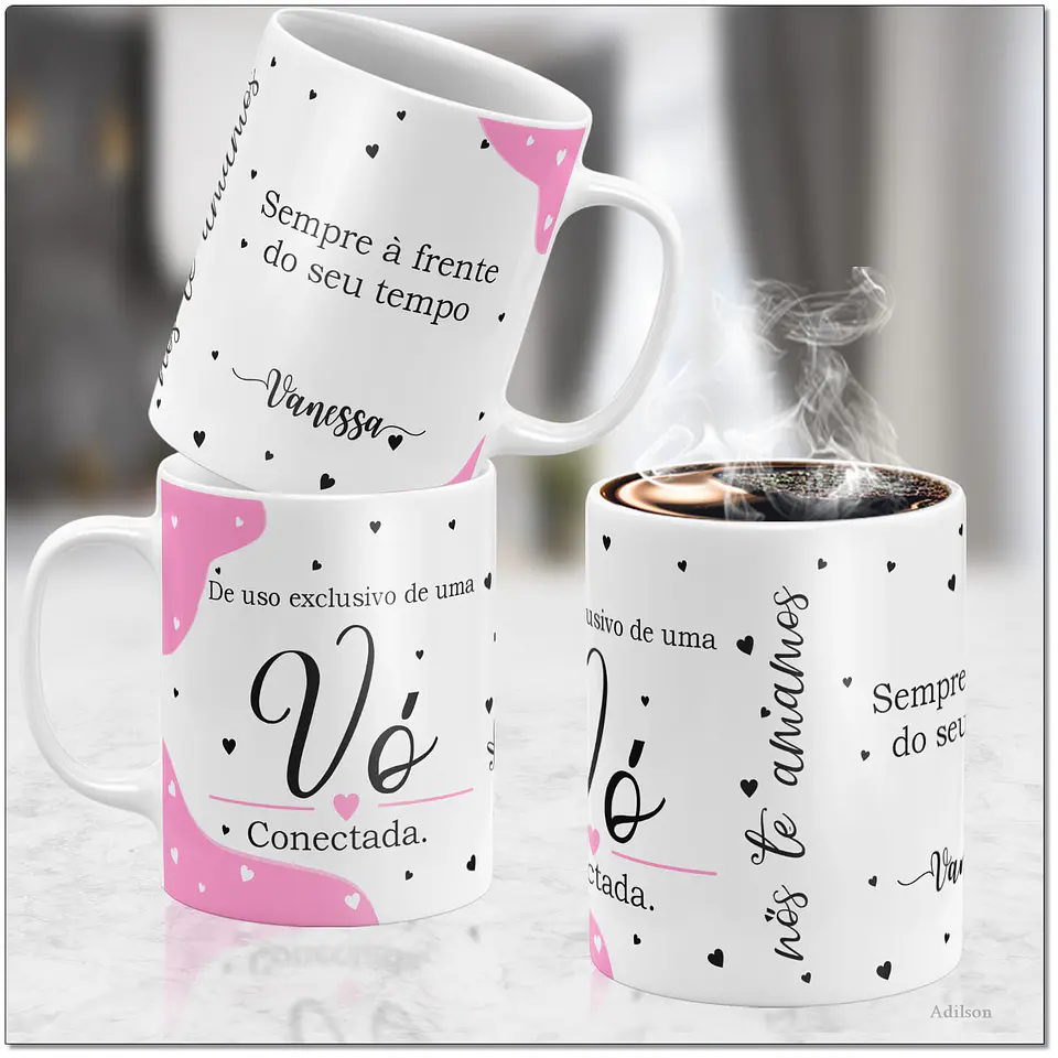 14 Artes para Caneca Dia dos Avós Tipos de Avós Arquivo Editável  3