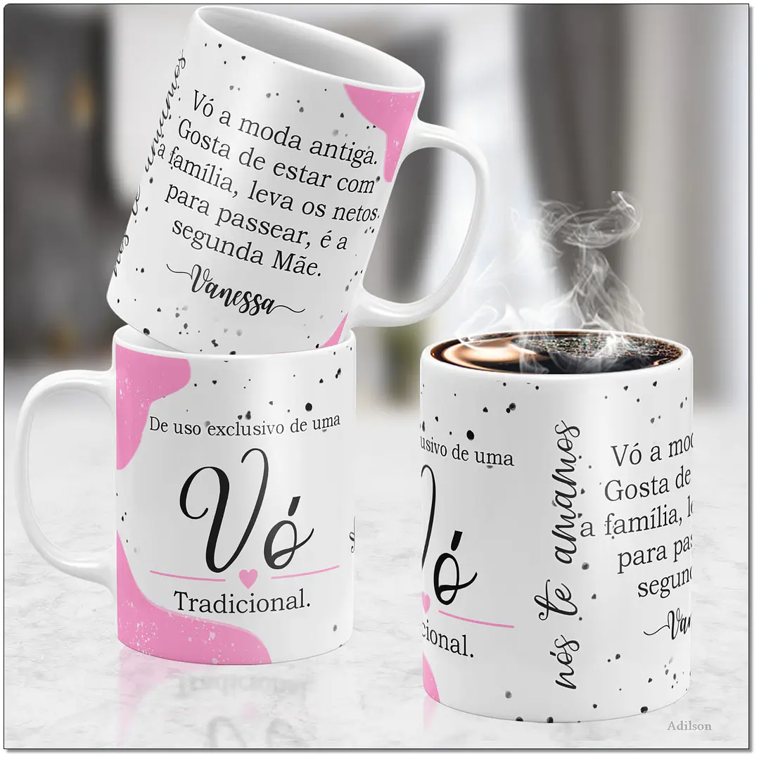 14 Artes para Caneca Dia dos Avós Tipos de Avós Arquivo Editável  7