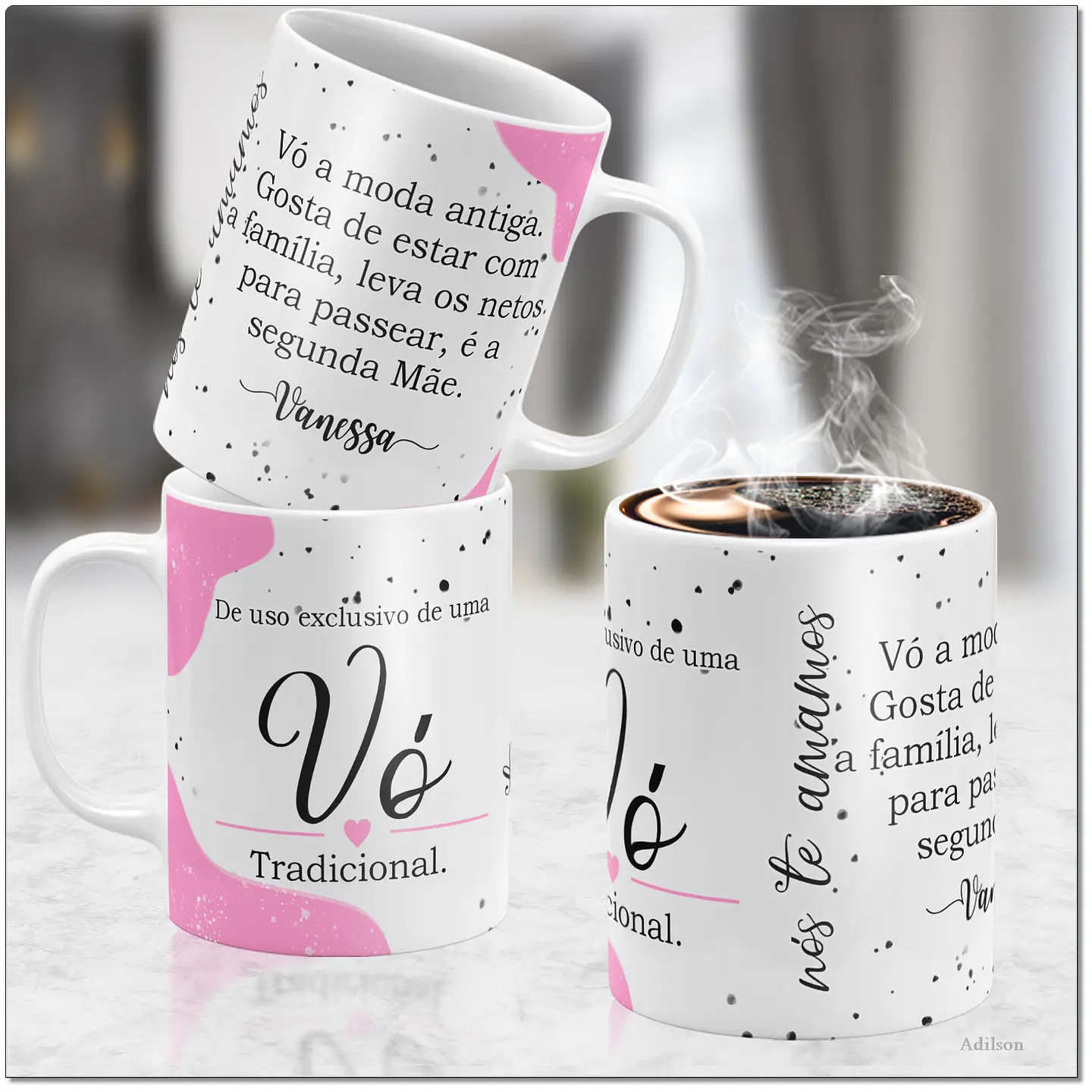 14 Artes para Caneca Dia dos Avós Tipos de Avós Arquivo Editável  7