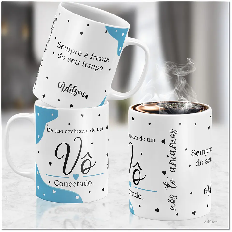 14 Artes para Caneca Dia dos Avós Tipos de Avós Arquivo Editável  10