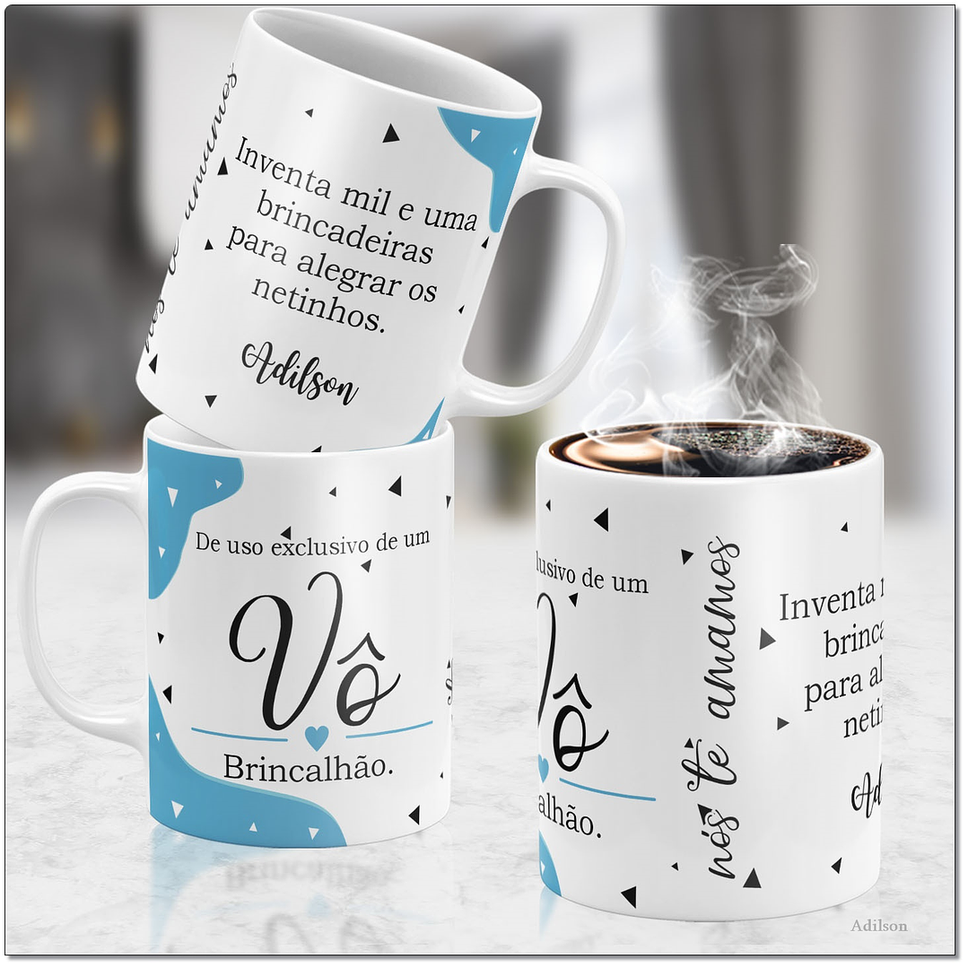 14 Artes para Caneca Dia dos Avós Tipos de Avós Arquivo Editável  12