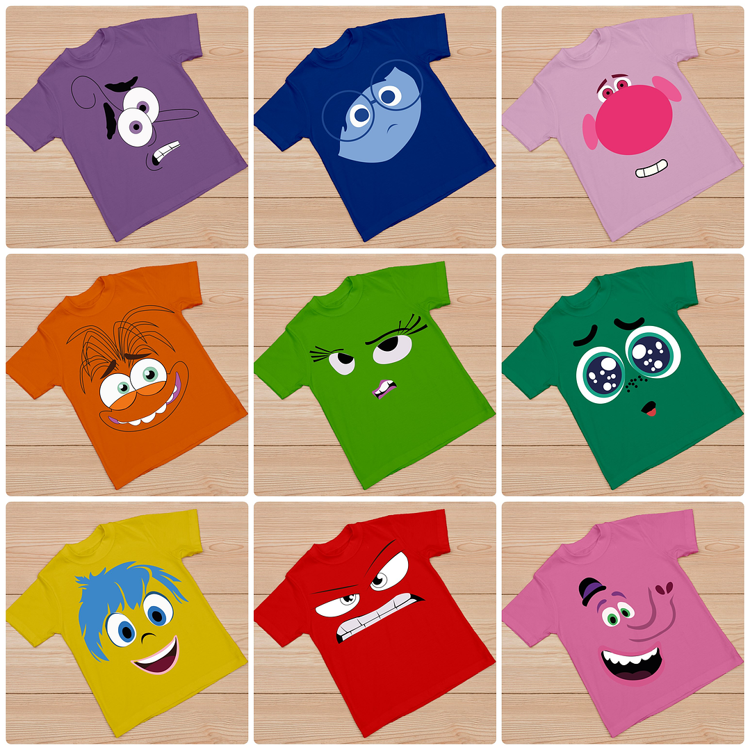 18 Arquivos para Camisa Rostos Divertidamente 2 em Arquivo em Eps 1