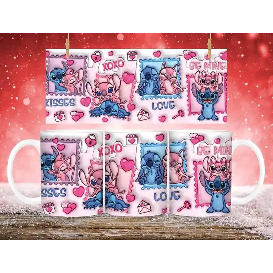 21 Artes para Caneca Inflados Dia dos Namorados Personagens Arquivo em Jpg 3