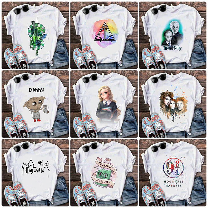 64 Artes para Camisa Harry Potter Arquivo em Png 1