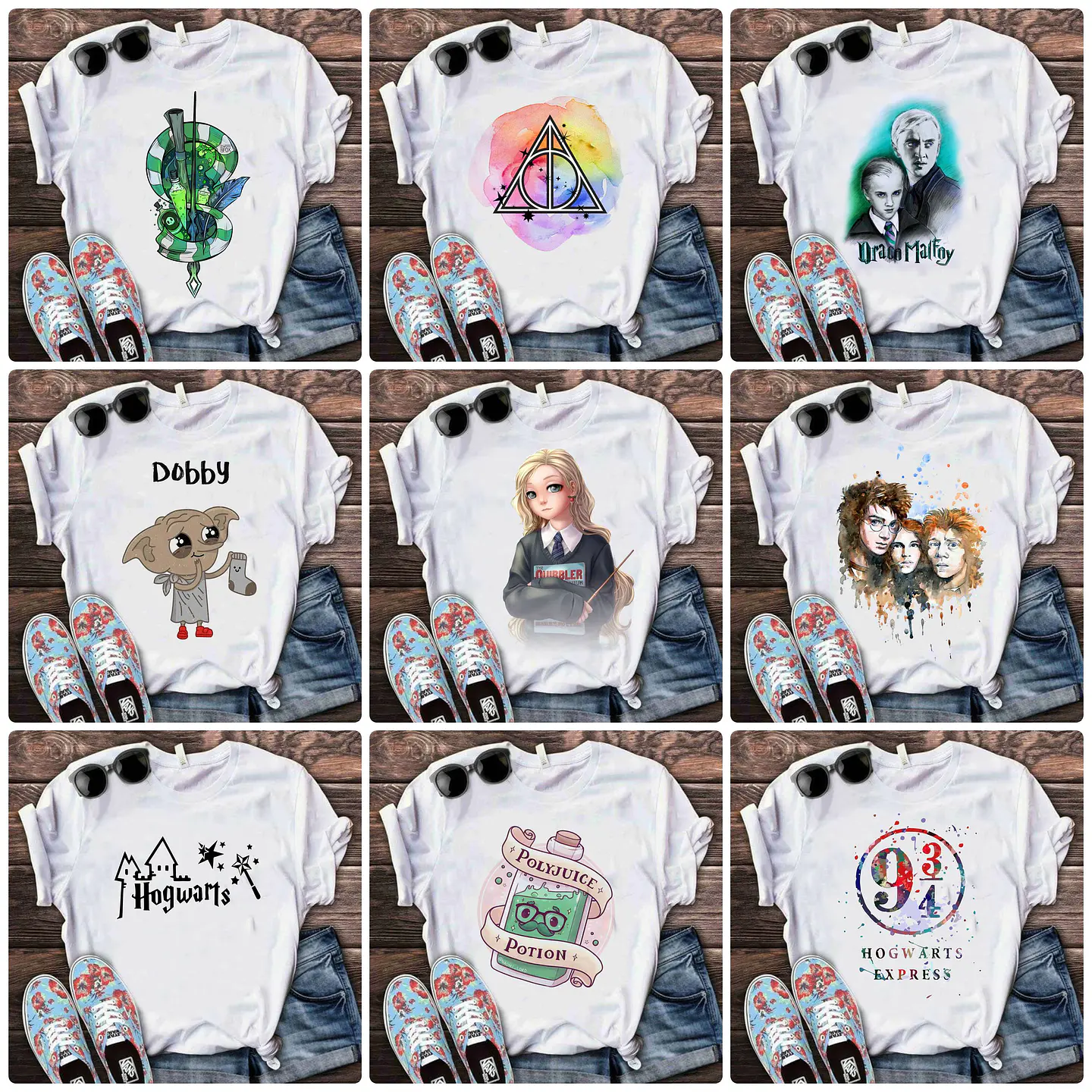 64 Artes para Camisa Harry Potter Arquivo em Png 1