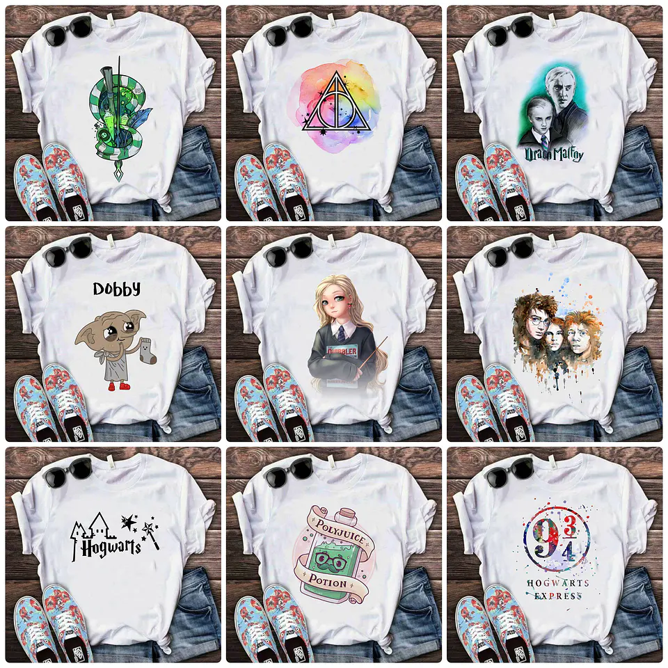 64 Artes para Camisa Harry Potter Arquivo em Png 1