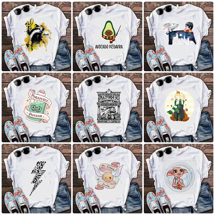 64 Artes para Camisa Harry Potter Arquivo em Png 5