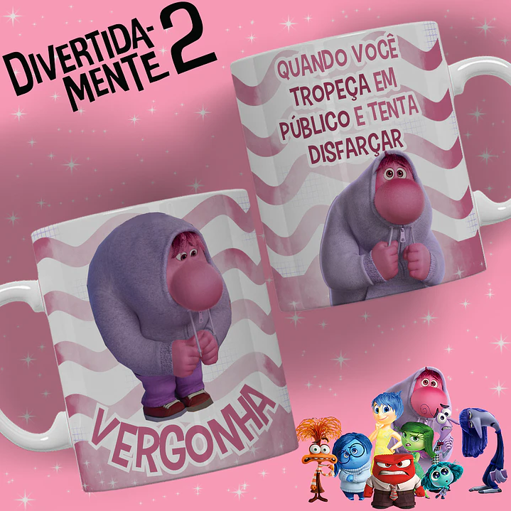 10 Artes para Caneca Divertidamente Arquivo Editável 5