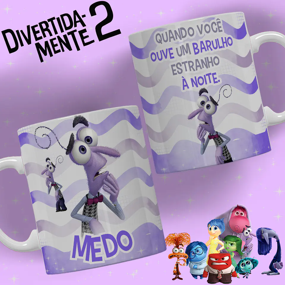 10 Artes para Caneca Divertidamente Arquivo Editável 10