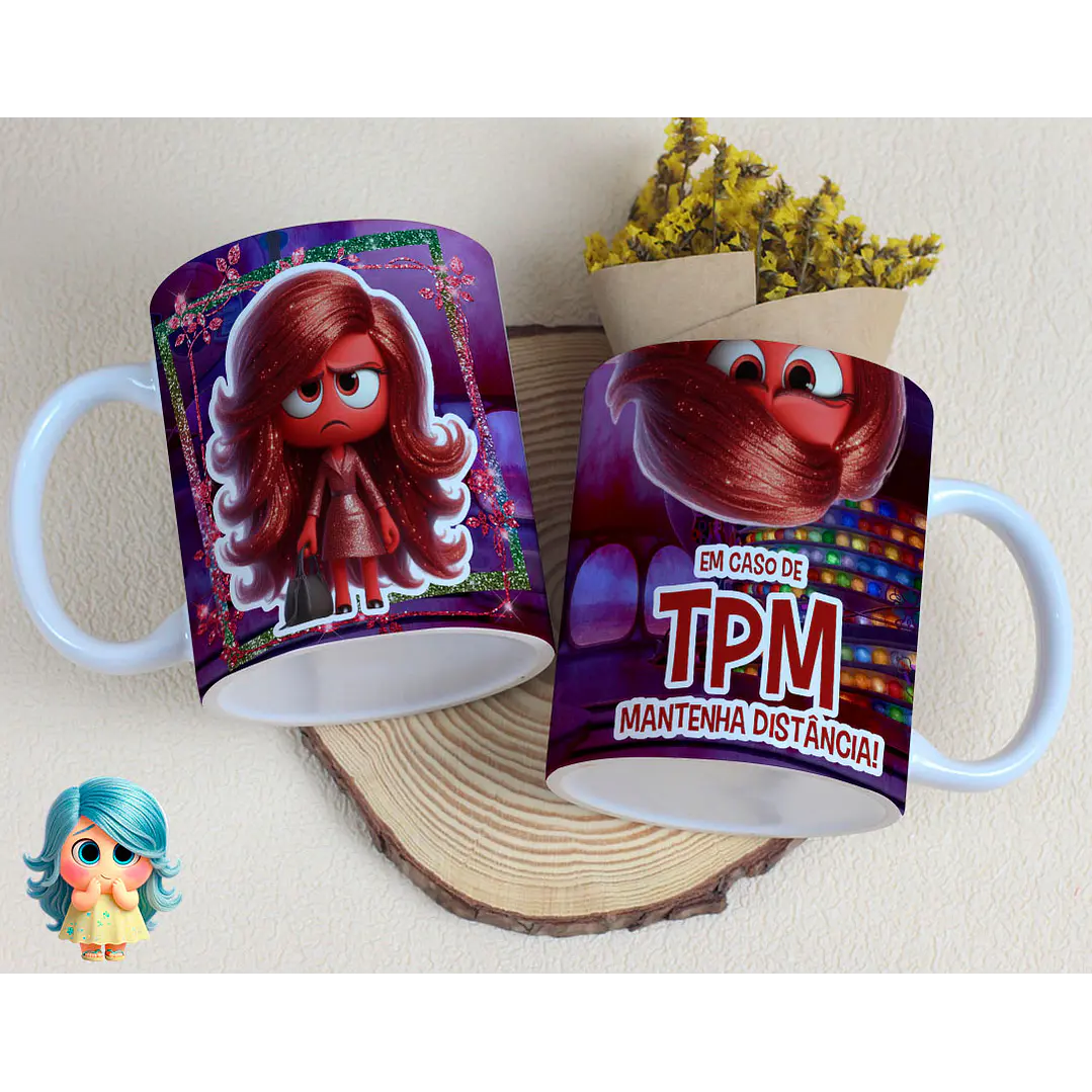 16 Artes para Caneca Divertidamente Sentimentos Arquivo Editável  1