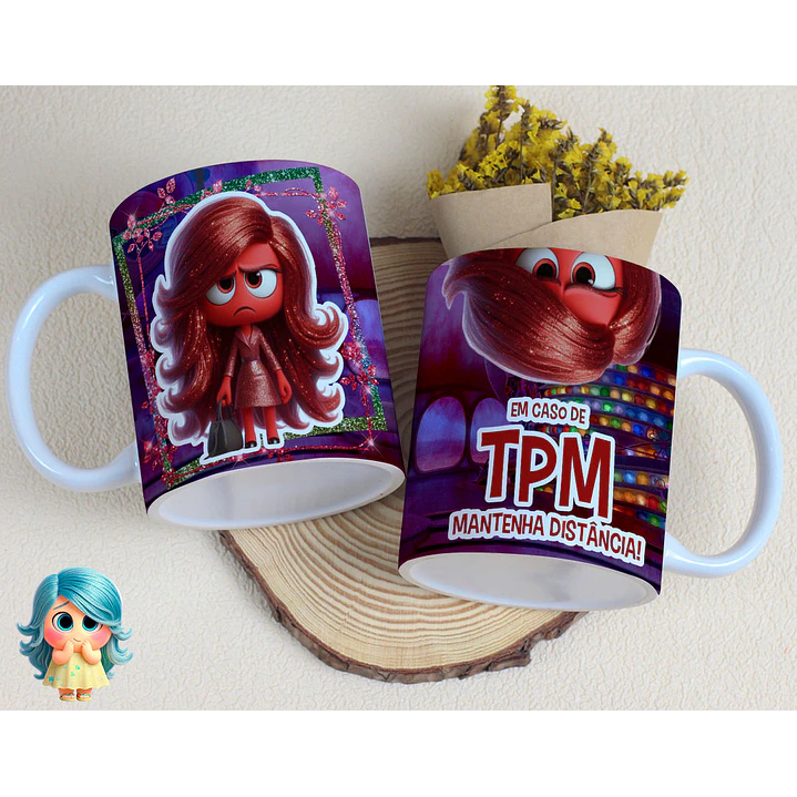 16 Artes para Caneca Divertidamente Sentimentos Arquivo Editável  1
