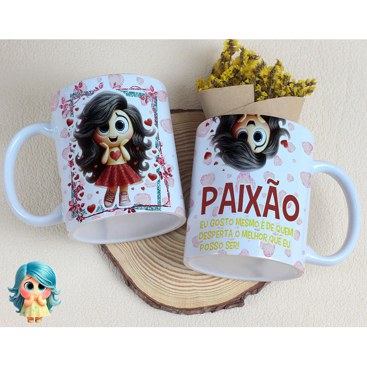 16 Artes para Caneca Divertidamente Sentimentos Arquivo Editável  5