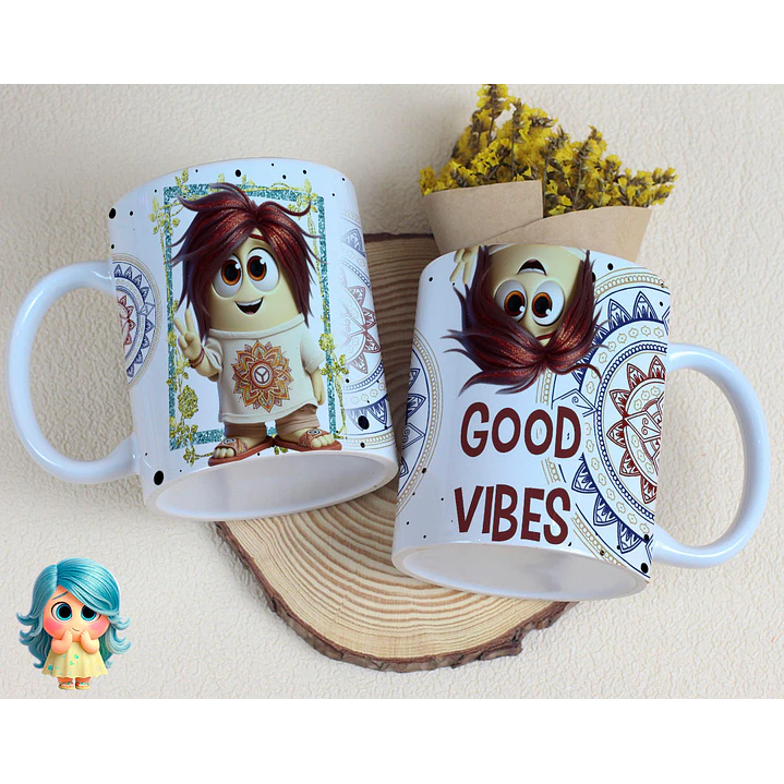16 Artes para Caneca Divertidamente Sentimentos Arquivo Editável  8