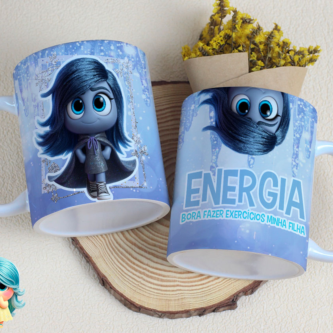 16 Artes para Caneca Divertidamente Sentimentos Arquivo Editável  10
