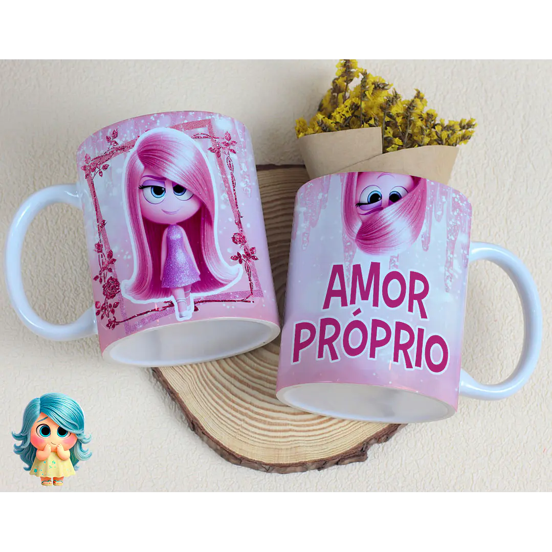 16 Artes para Caneca Divertidamente Sentimentos Arquivo Editável  15