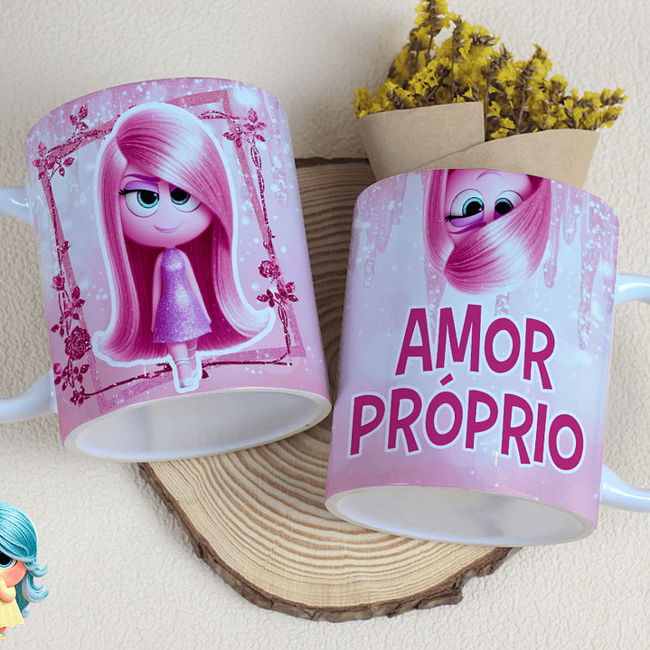 16 Artes para Caneca Divertidamente Sentimentos Arquivo Editável  15