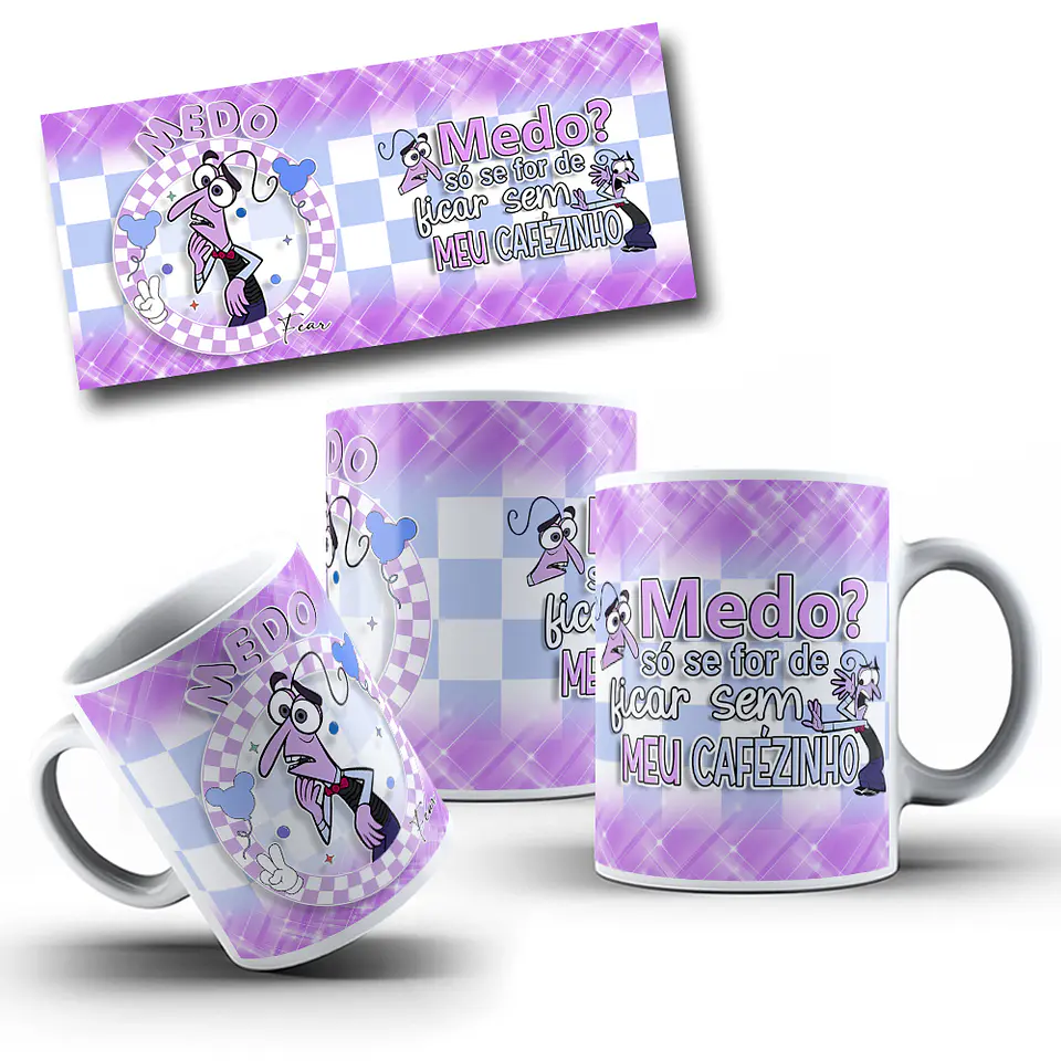 9 Artes para Caneca Divertidamente 2 em Arquivo em Jpg 7