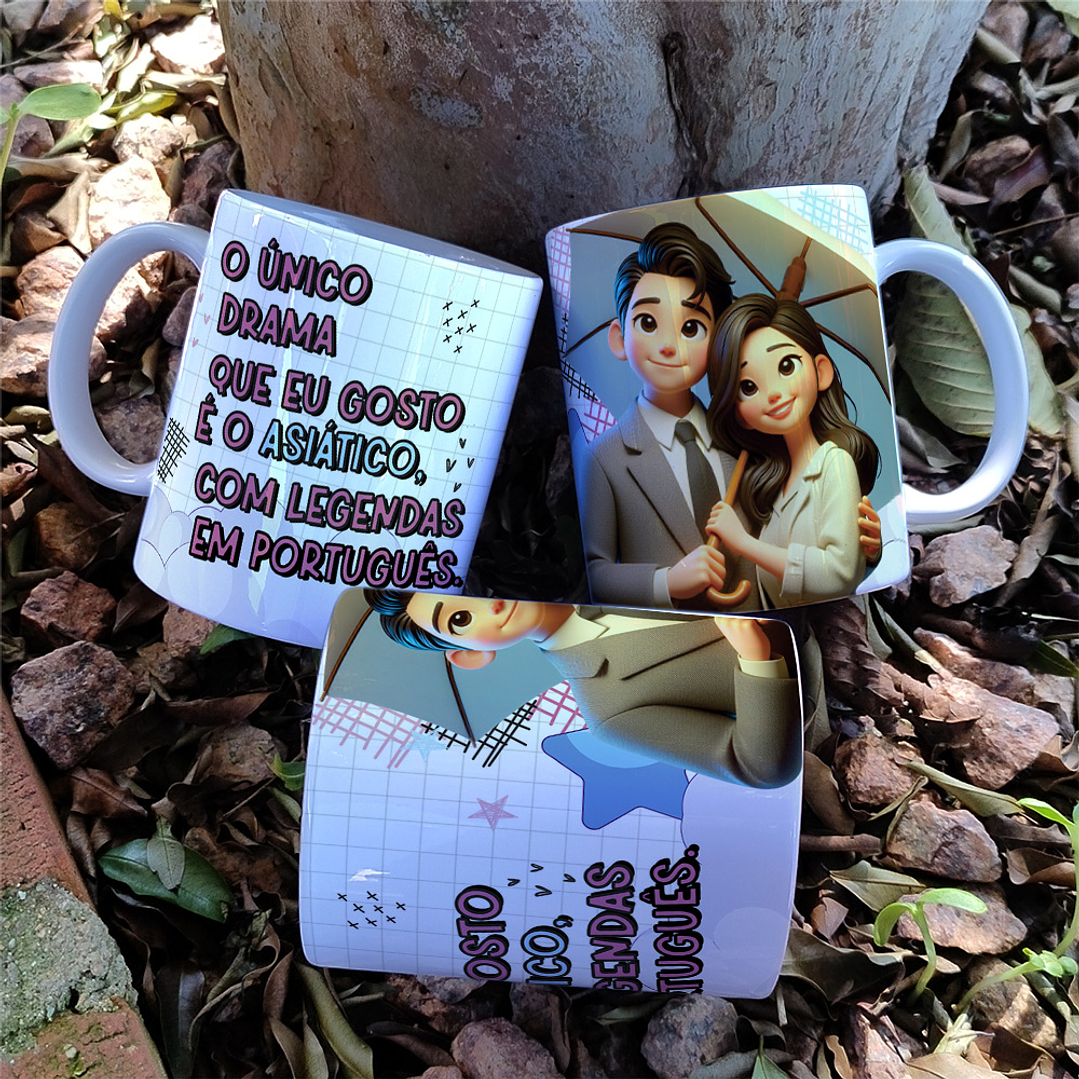 5 Artes para Caneca Doramas Arquivo Editável 2