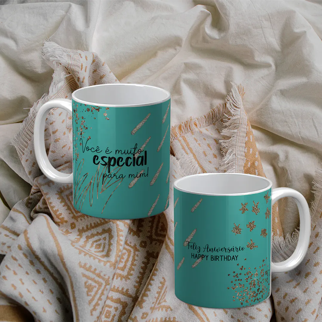8 Artes para Caneca Aniversário Arquivo Editável 6
