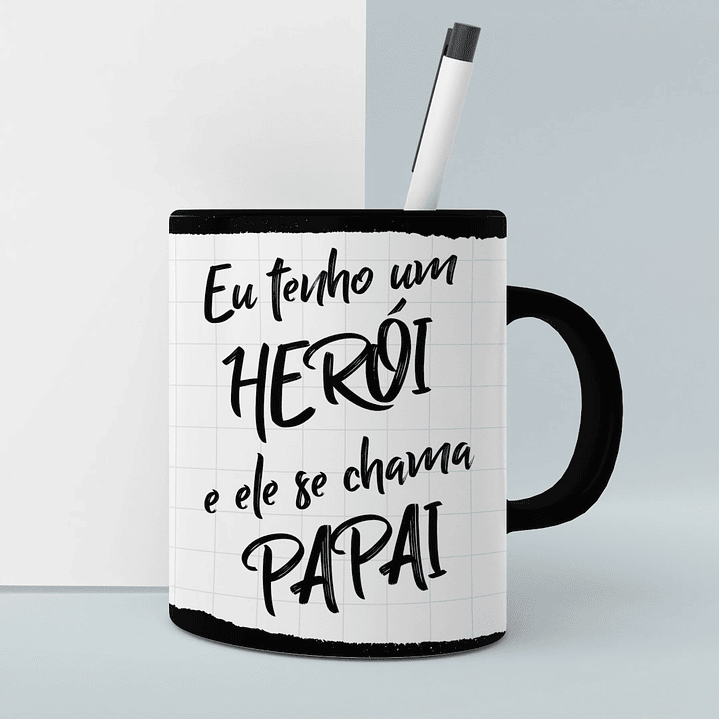 8 Artes para Caneca Dia dos Pais Minimalista Arquivo Editável 5