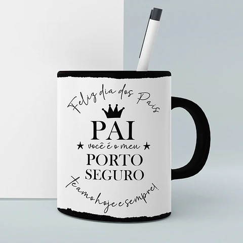 8 Artes para Caneca Dia dos Pais Minimalista Arquivo Editável