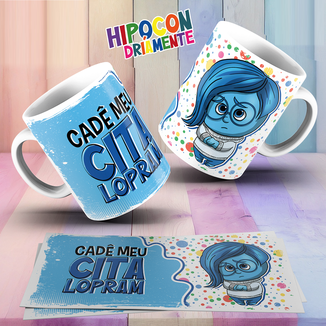 10 Artes para Caneca Hipocondriamente Divertidamente Arquivo em Jpg  4