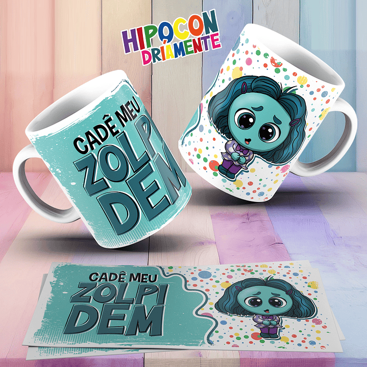 10 Artes para Caneca Hipocondriamente Divertidamente Arquivo em Jpg  5