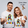 22 Artes para Camisa Autismo Arquivo Editável 