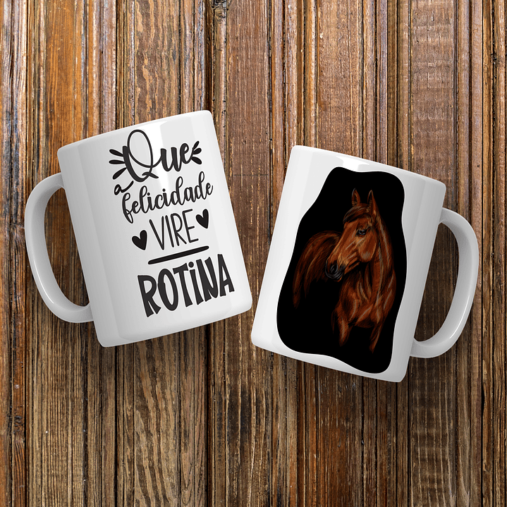 9 Artes Caneca Cavalos Frases Arquivo Editável 8
