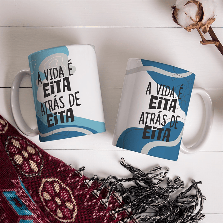 10 Artes Caneca Frases Sinceras Arquivo Editável 3