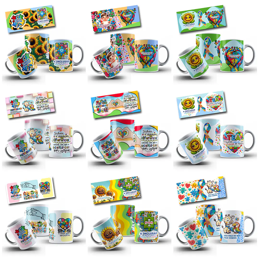 63 Artes Caneca Autismo Arquivo em Jpg   1