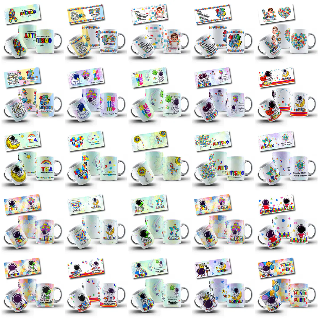 63 Artes Caneca Autismo Arquivo em Jpg   2