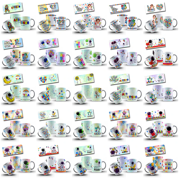 63 Artes Caneca Autismo Arquivo em Jpg   2