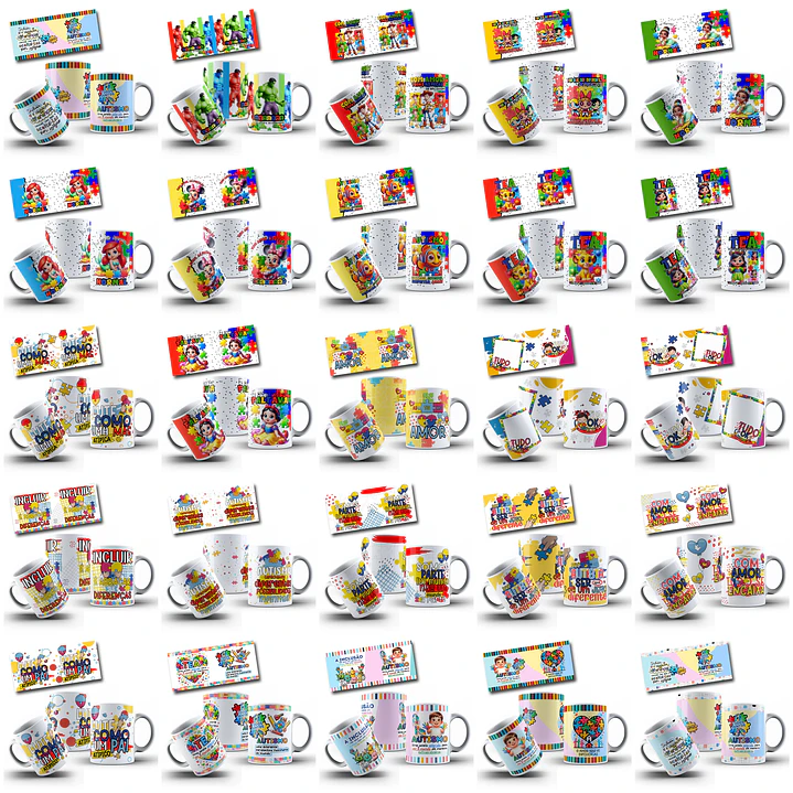 63 Artes Caneca Autismo Arquivo em Jpg   3