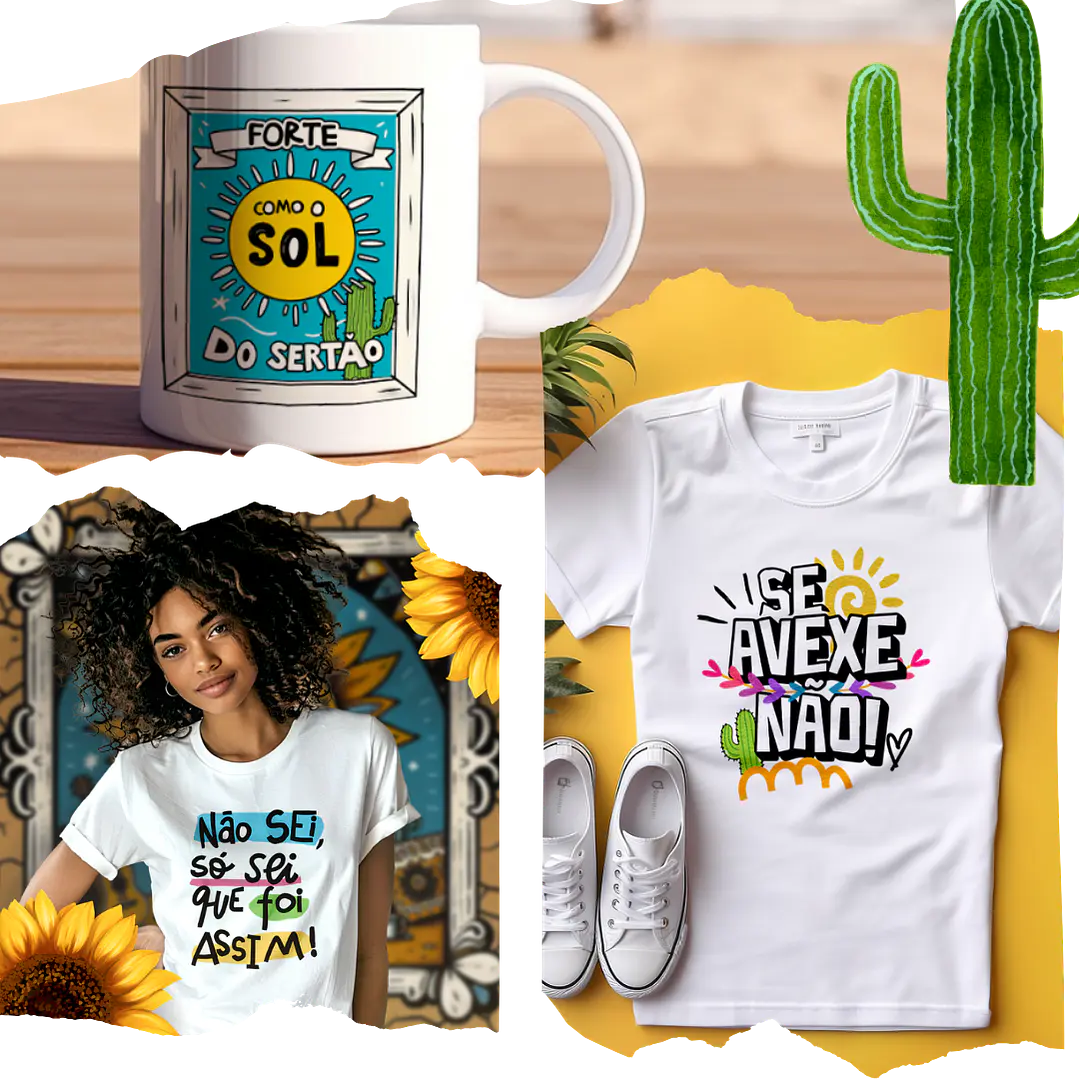 Kit Digital Frases Nordestina em Png 3