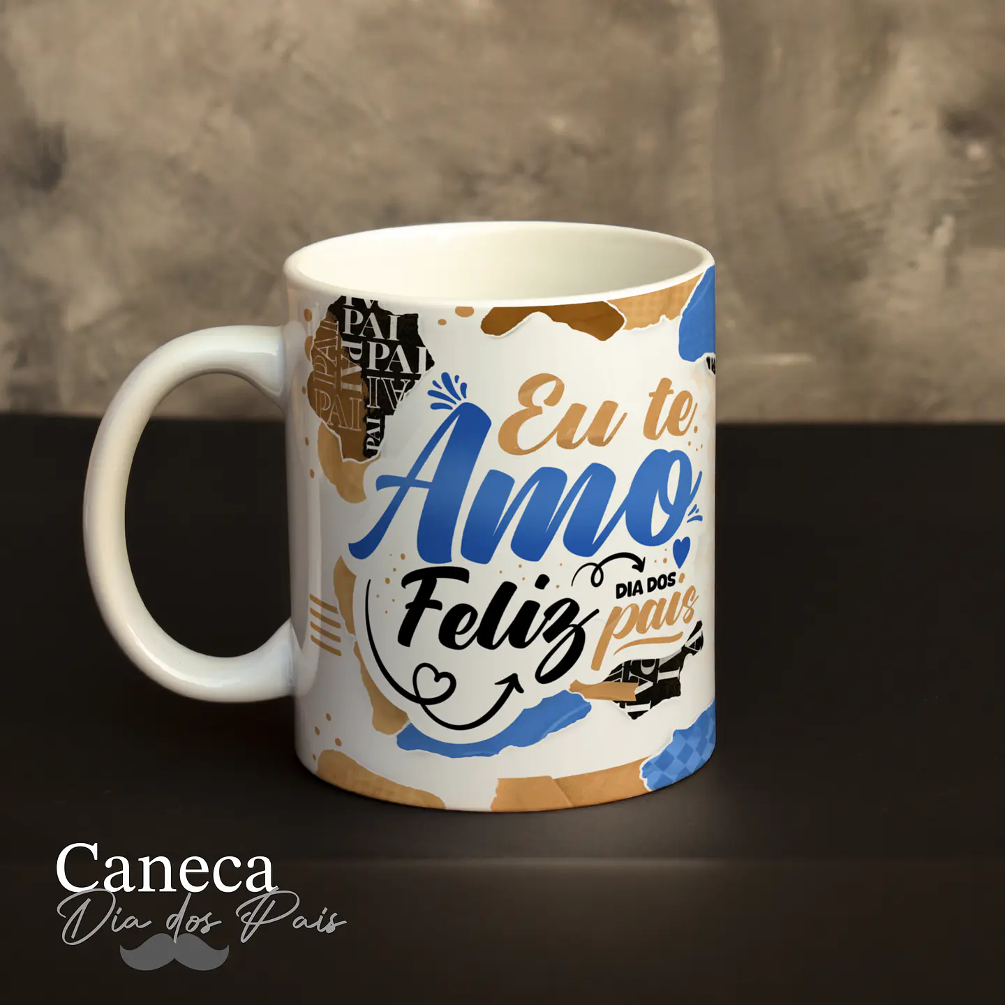 34 Artes para Caneca Dia dos Pais Alfabeto em Jpg 7