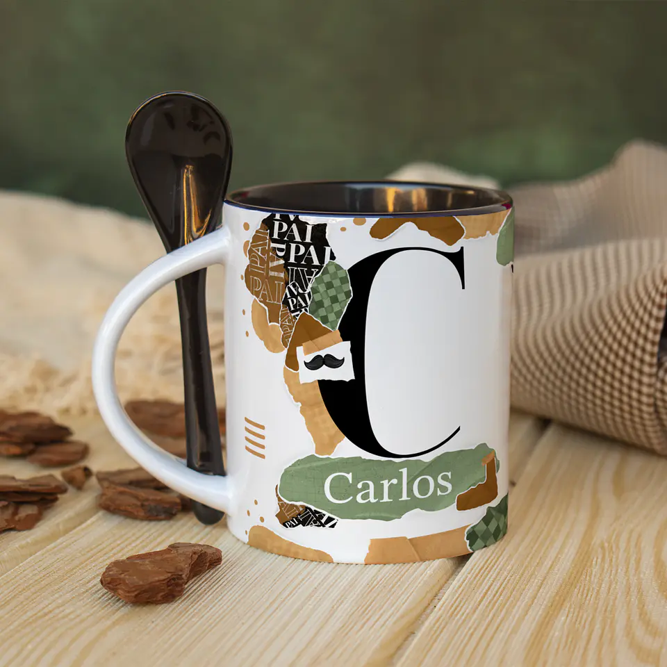 34 Artes para Caneca Dia dos Pais Alfabeto em Jpg 12