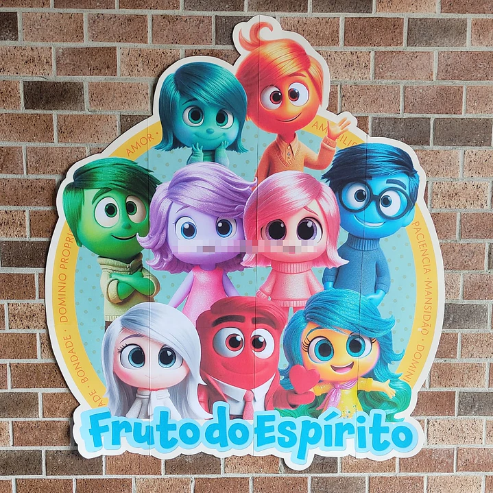 Arte para Painel Divertidamente Fruto do Espirito Sublimação Baixar Grátis  1