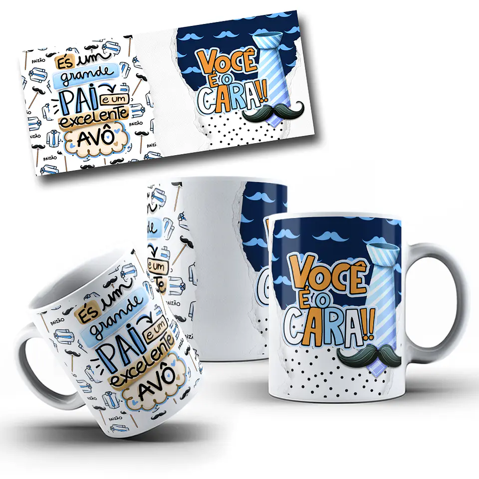 10 Artes Caneca Dia dos Pais 2024 Arquivos Png 1