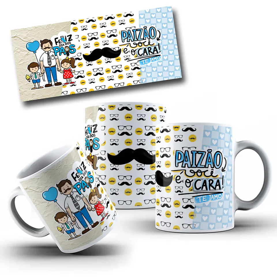 10 Artes Caneca Dia dos Pais 2024 Arquivos Png 5