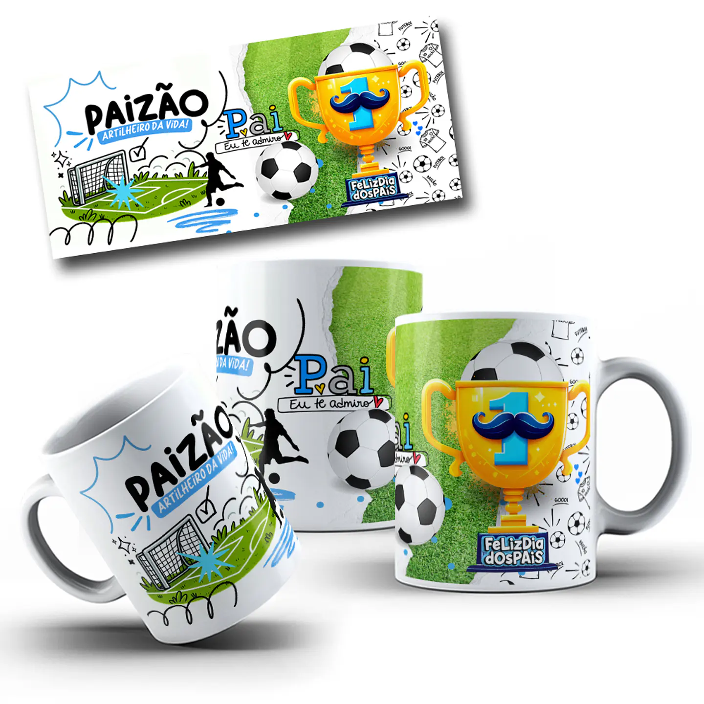 10 Artes Caneca Dia dos Pais 2024 Arquivos Png 6