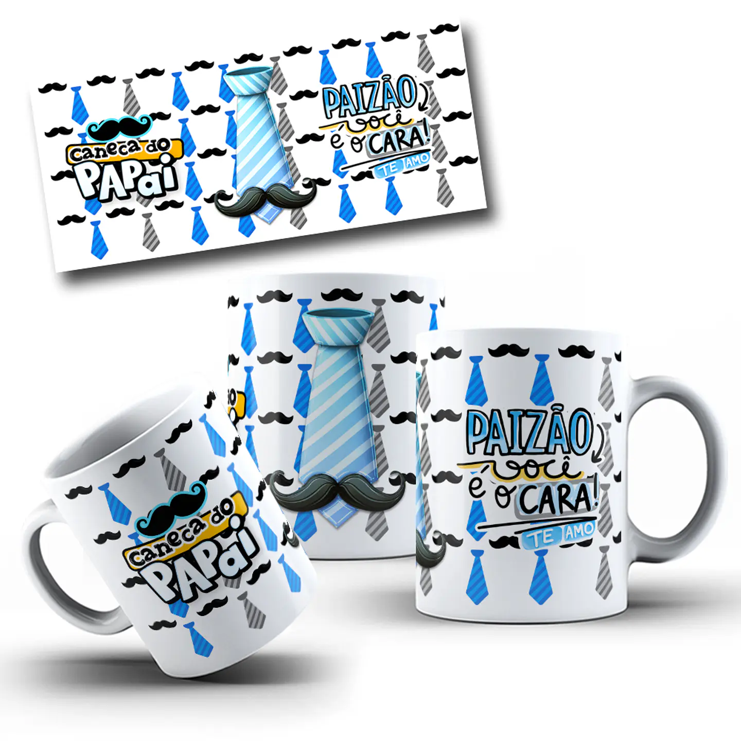 10 Artes Caneca Dia dos Pais 2024 Arquivos Png 7